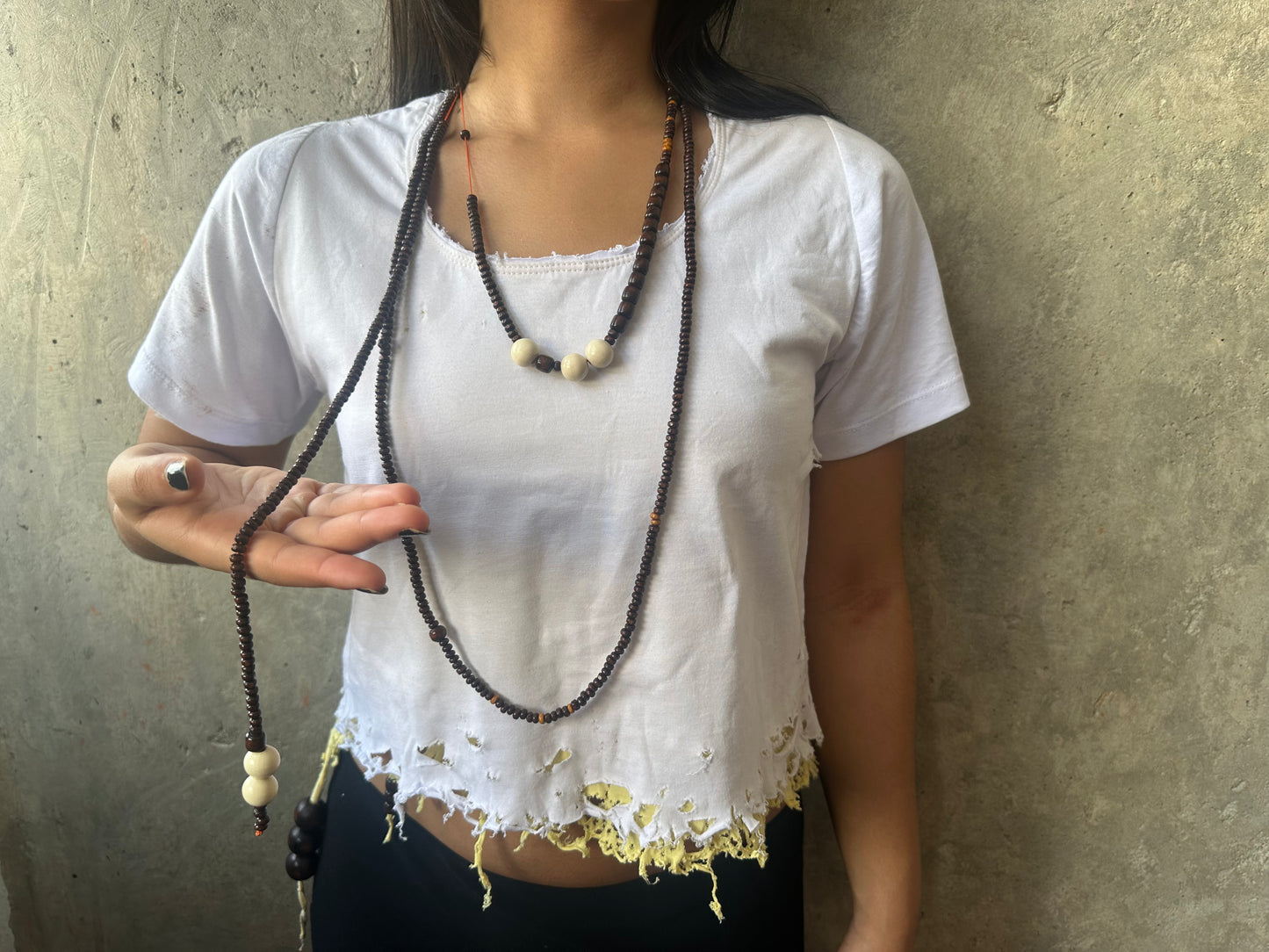 Snapped Beaded Necklace