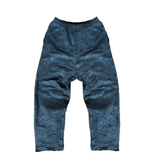 Waxed Trousers -Black