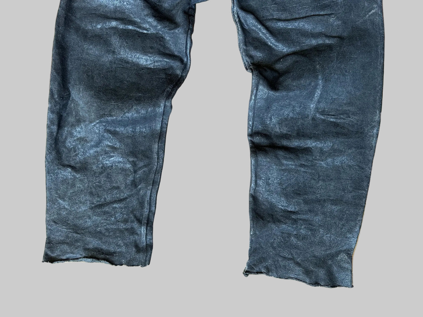 Waxed Trousers -Black