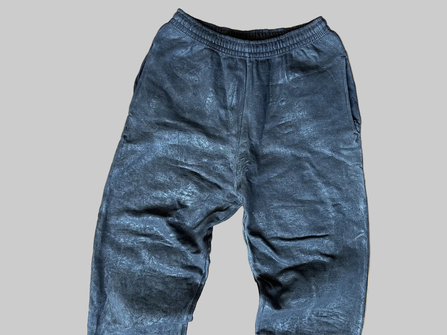 Waxed Trousers -Black