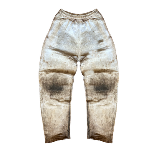 Waxed Trousers - White